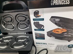 Уред за ГЕВРЕЦИ (бретцели) PRINCESS Pretzel Maker 700W / уред за брецели