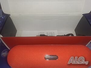 Преносима стерео безжична колонка червена 2х5вата - Портативен говорител NFC Bluetooth SPEAKER