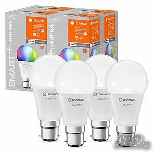LEDVANCE Smart LED лампа с WiFi технология - 4броя, 806lm RGBW 2700K-6500K