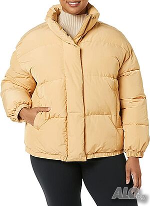 Дамско пухесто яке голям размер Ritual Short Puffer Jacket Light Camel, XXL+ Large