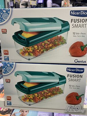 Nicer Dicer Fusion резачки за зеленчуци 12 части / Ренде Nicer Dicer / Ръчен Чопър