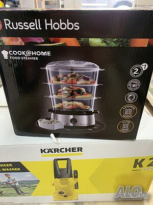 Уред за готвене на пара на Russell Hobbs Cook@Home / Уред за здравословно готвене 800W