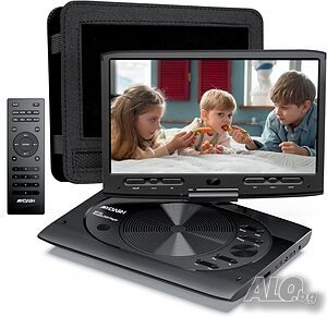 Преносим DVD плейър, DVD плейър за кола за деца с 12,5”/ HD въртящ се екран