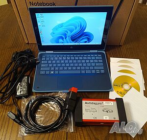 Комплект aвтодиагностика и лаптоп HP ProBook x360 с тъчскрийн екран