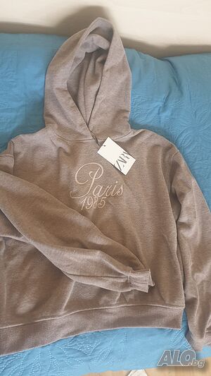 Страхотна блуза ZARA с качулка за момичета 13-14 г. Нова с етикет.