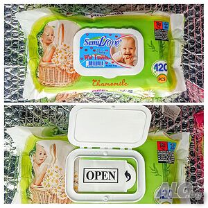 Мокри кърпички пакет 120бр.