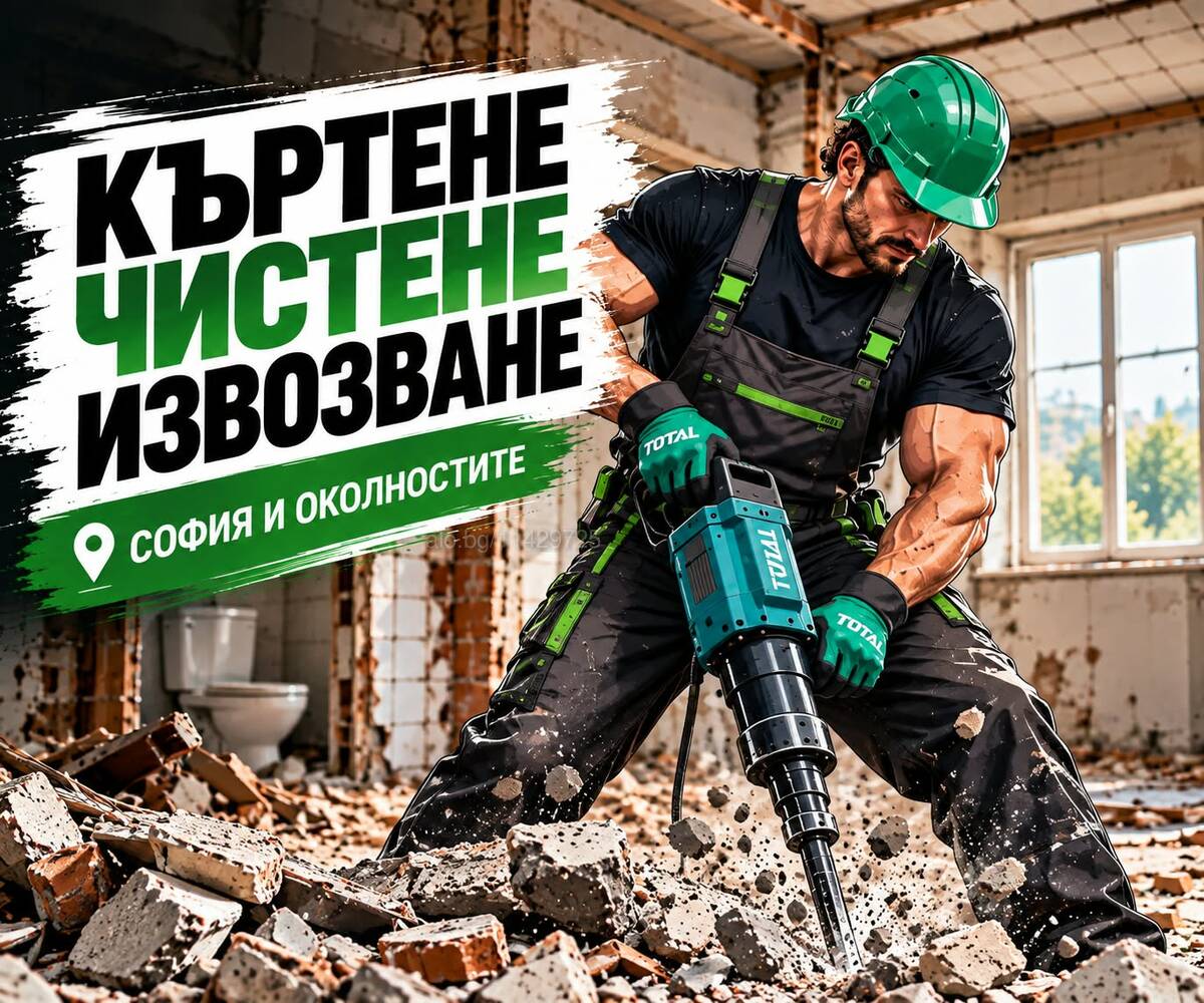 🔨 къртене разчистване извозване