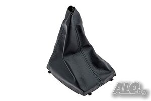 Маншон за скоростен лост, Ford, Focus C-Max MK1 Facelift, Черен, Кожа