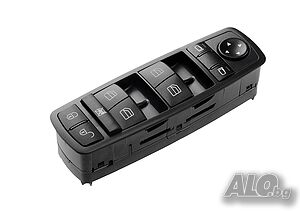 Бутони Ключ за ел. стъкла Mercedes A W169, B W245, Без Прибиране, 3 ПИН