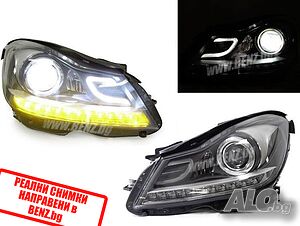 FACELIFT ксенон фарове Mercedes C-clas W204 тип C63AMG Black Series farove