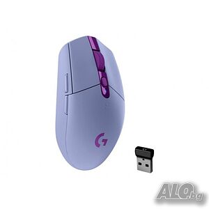 Мишка, Logitech G304 LIGHTSPEED 12K сензор, лек, 250 часа живот на батерията, вградена памет, PC Mac..