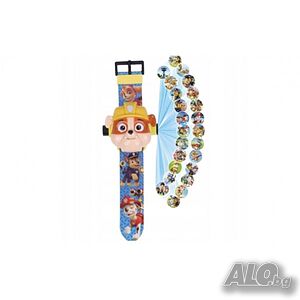 Детски часовник BeSmart, Вграден проектор, Paw Patrol, Rubble, Жълт