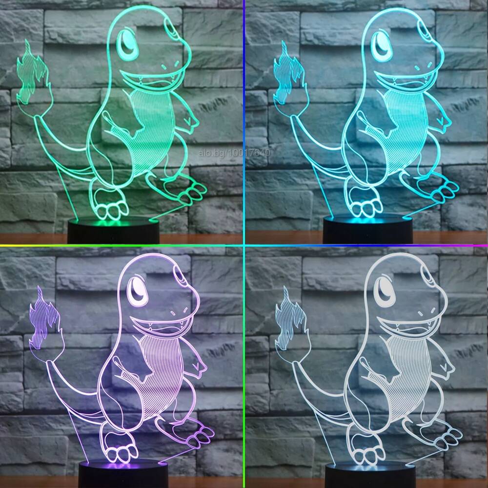 3D Лампа на Pokemon Charmander | Осветление | Пловдив Pokemon - Лампа ...