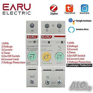 Мултифункционален смарт измервателен уред- защита 2P Zigbee