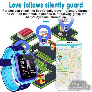 Детски часовник- телефон с GPS тракер LBS Smart 5