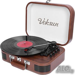 Грамофон със запис VOKSUN S300 и Bluetooth 5.3