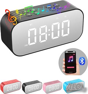 AFK акумулаторен будилник с Bluetooth високоговорител
