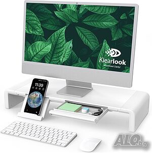Стойка за монитор 3 позиции с поставка за телефон Klearlook