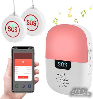 Подобрен безжичен Wifi пейджър за болногледач Цвят: син