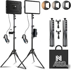 Комплект LED видео осветителни тела, NiceVeedi Studio Light, 2800-6500K