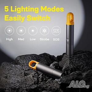 Мощен висококачествен фенер HOTO Flashlight Lite