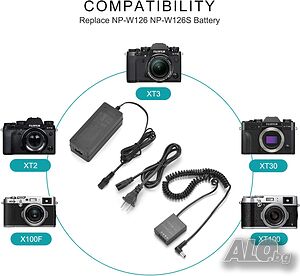 Fujifilm X100F Резервно захранване заместител на батерияNewmowa NP-W126