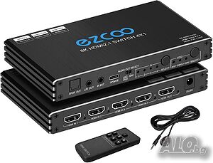 8К HDMI превключвател 4 в 1
