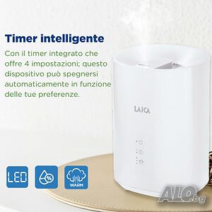 Laica ултразвуков овлажнител и дифузьор 3L- HI3020W