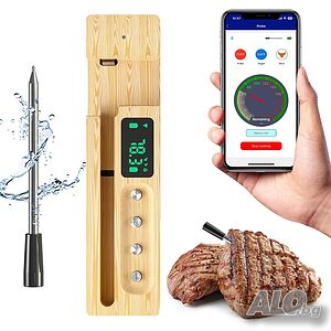 Bluetooth термометър за месо с LCD дисплей и аларма CirSureas
