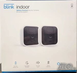 Домашна, безжична, HD охранителна камера - комплект 2 камери Blink