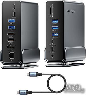 Докинг станция с USB-C 15-в-1 VENTION