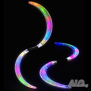 LED POI рингове S-образна форма с 241 цветни режима на осветление