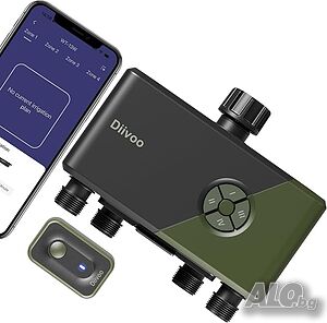 Diivoo WiFi таймер за поливане с 4 изхода