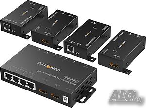 HDMI удължител и сплитер, 4K@60Hz, до 54 метра