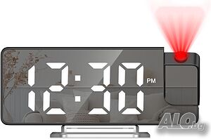 Ankilo 7.9-инчов LED проекционен будилник с огледален дисплей