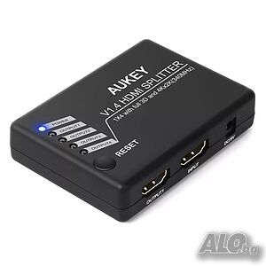 AUKEY 1x4 HDMI сплитер V1.4 с поддръжка на 4k Ultra HD 3D