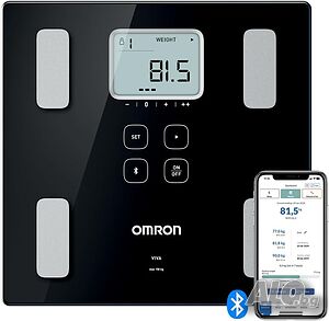 OMRON VIVA Bluetooth интелигентна везна и монитор за телесен състав, измерва шест телесни показателя