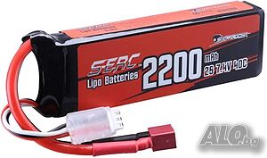 SUNPADOW 7.4V 2S Lipo батерия 40C 2200mAh за RC превозни средства