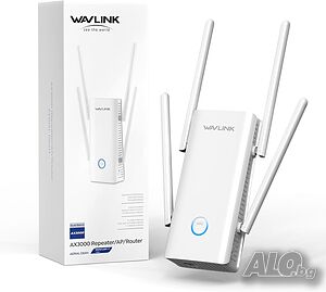 WAVLINK AX3000 WiFi 6 Extender - Интернет разширител, WiFi усилвател с 5 антени
