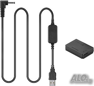 DR-E12 LP-E12 батерия + 5V-8.4V USB кабел за драйвери