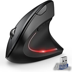 TECKNET Ергономична безжична Bluetooth вертикална мишка