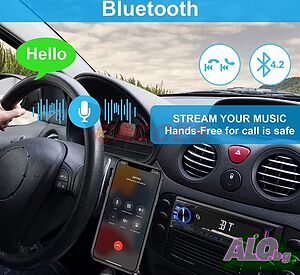 Авторадио CACCES Bluetooth - MP3 плеър, APP контрол, USB бързо зареждане и Hands-free