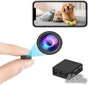 WiFi мини камера 1080P HD, малка камера за наблюдение на живо