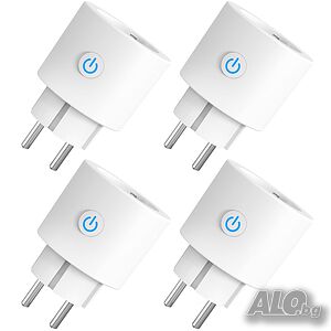 ANTELA Smart Plug 16A 3680 Watt с мониторинг на захранването - 4 бр.