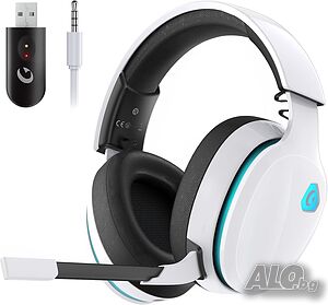 Gtheos 2.4GHz безжични геймърски слушалки за PS5, PS4 Fortnite & Call of Duty/FPS геймъри