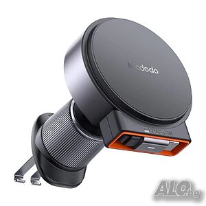 MCDODO CH-3000 Кабел без държач за кола - зарядно устройство с прибиращ се USB-C кабел 15W черен