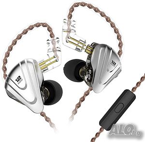 Вградени монитори, KZ ZSX 1DD+5BA Хибридни HiFi стерео шумоизолиращи спортни IEM слушалки