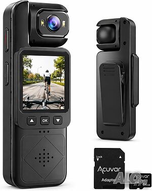 Acuvar Mini Clip-On телесна камера 1080P с 360°