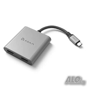 ADAM elements CASA Hub H2 2-в-1 USB-C Dual HDMI MST адаптер за дисплей