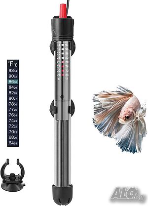 HITOP HP-608 300W потопяем и регулируем нагревател за аквариум с термометър и вендузи